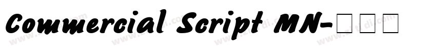 Commercial Script MN字体转换